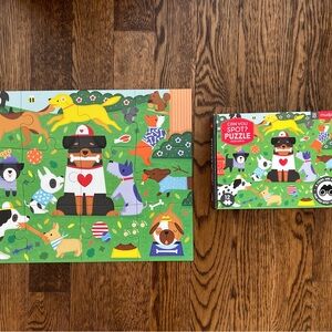 Mudpuppy Dog Days Can You Spot? 12-Piece Puzzle - made from recycled paper